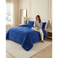 GENERICO - Plumon Plush de Chiporro Ultra Suave Para Invierno Plaza y media