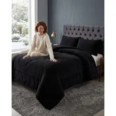 GENERICO - Plumon Plush de Chiporro Ultra Suave Para Invierno Plaza y media