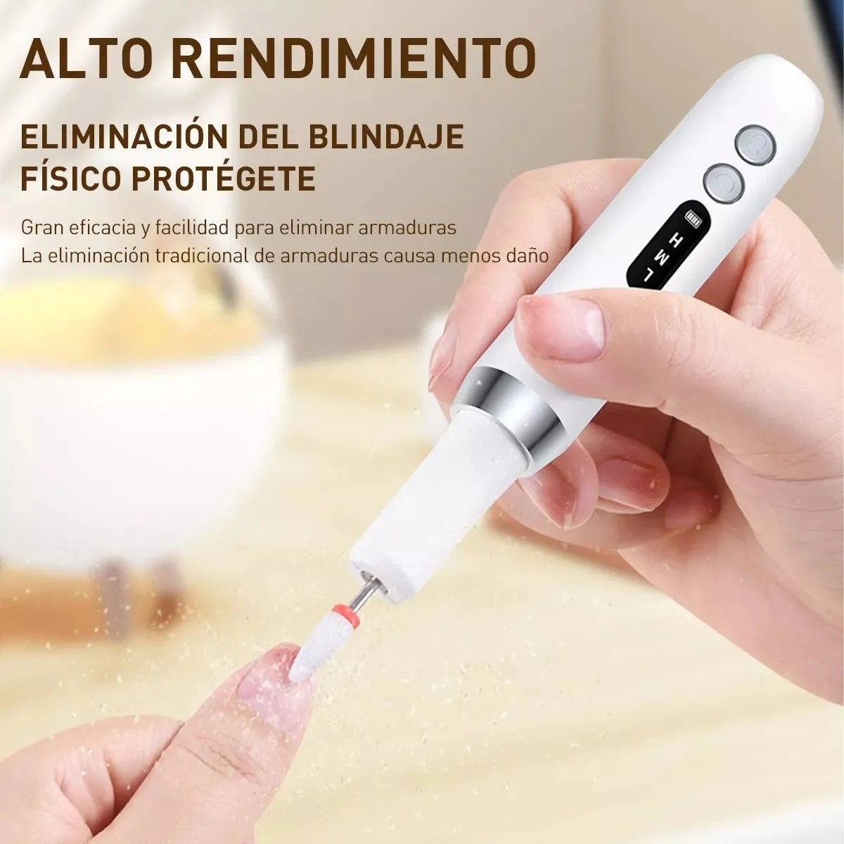 GENERICO - Pulidor Esmeril Drill Para Uñas Profesional Taladro De Carga BELUG
