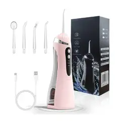 KINDA NICE - Irrigador Dental Eléctrico Presión Profesional Portátil Rosa