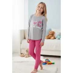 KOWHAI - Pijama Niña Estampado Peace Love Dance