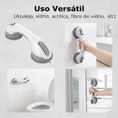 MOVI - Barra de Seguridad para Baño y Ducha con Ventosas Antideslizante, Fácil Instalación sin Taladro