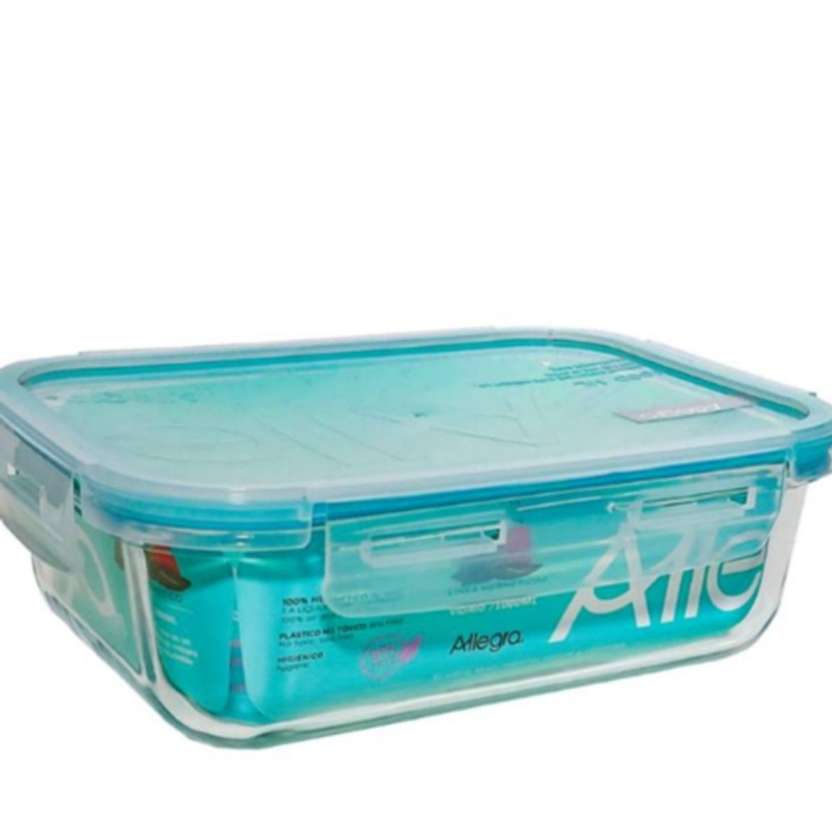 ALLEGRA - Contenedor Hermético Vidrio Rectangular 600 Ml Allegra