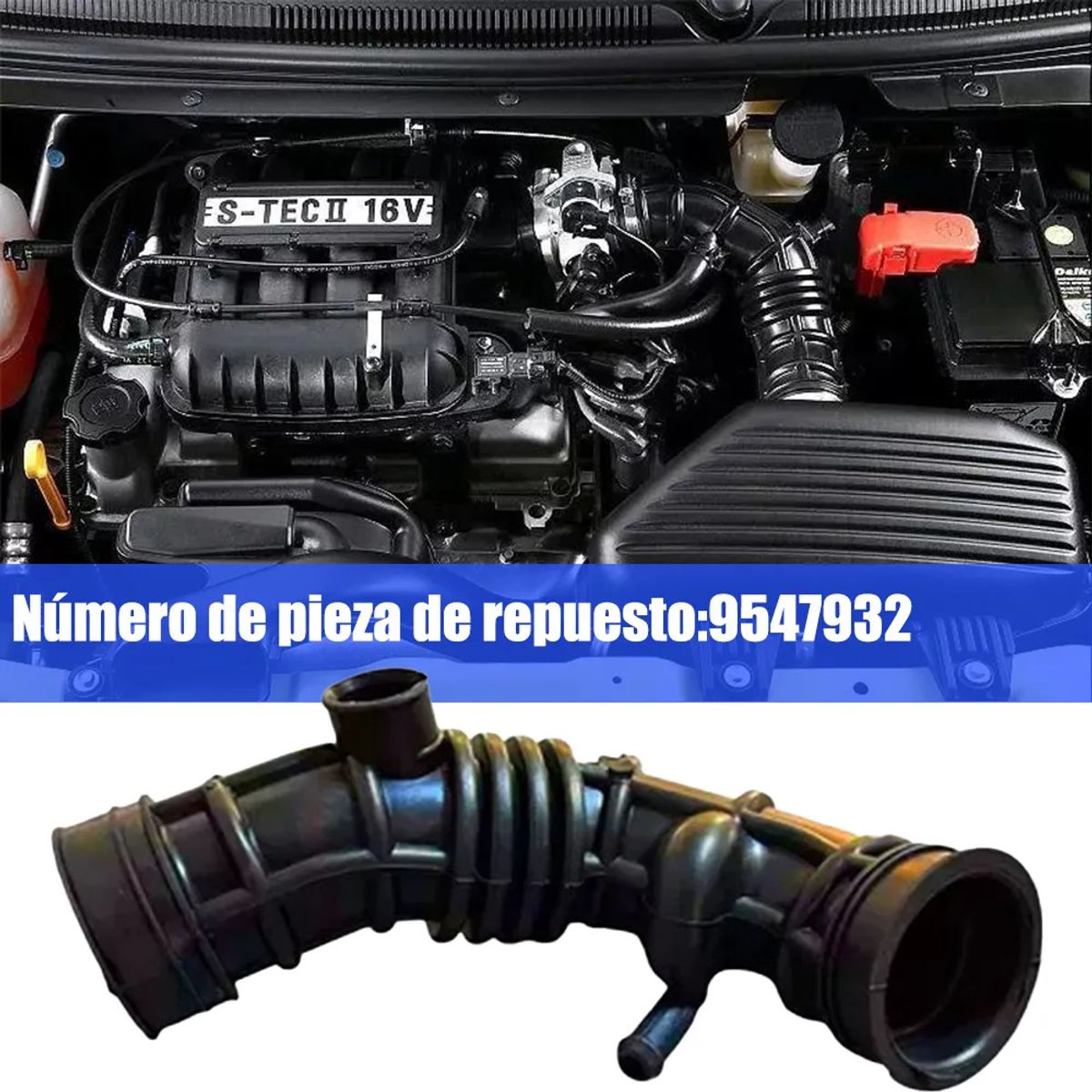 KUANGYE - Manguera Ducto Filtro De Aire Auto Para Chevrolet Spark 1.2l