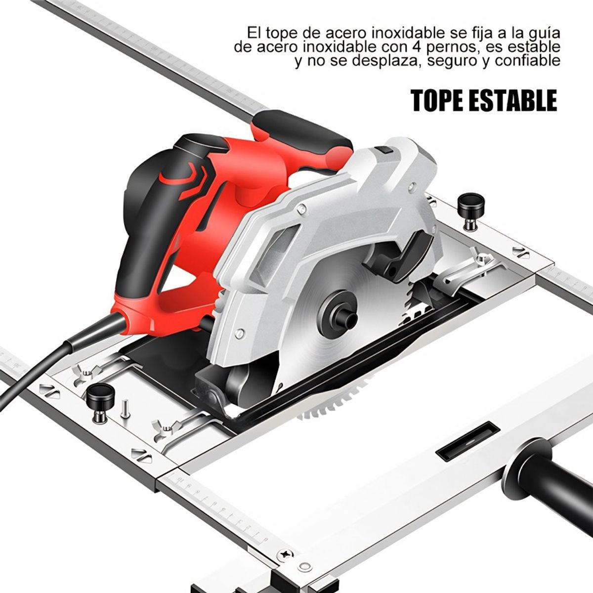 GENERICO - Guía De Corte Para Sierra O Router De Mano Carpintería