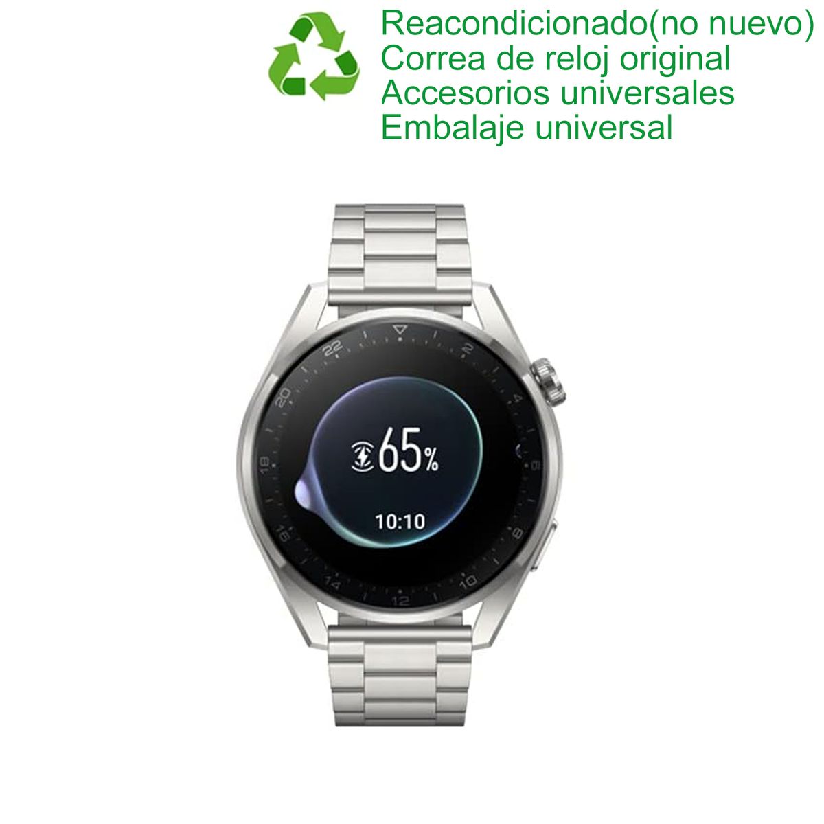 HUAWEI - Huawei Watch 3 Pro Elite Edition 2021 48mm LTE Reacondicionado SemiNuevo-Plata