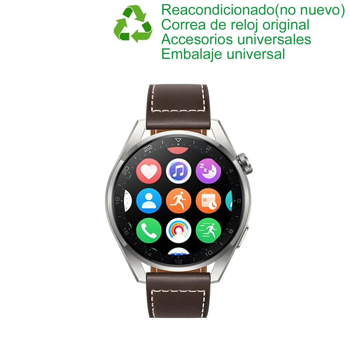 HUAWEI - Huawei Watch 3 Pro Classic Edition 2021 48mm LTE Reacondicionado SemiNuevo-Plata