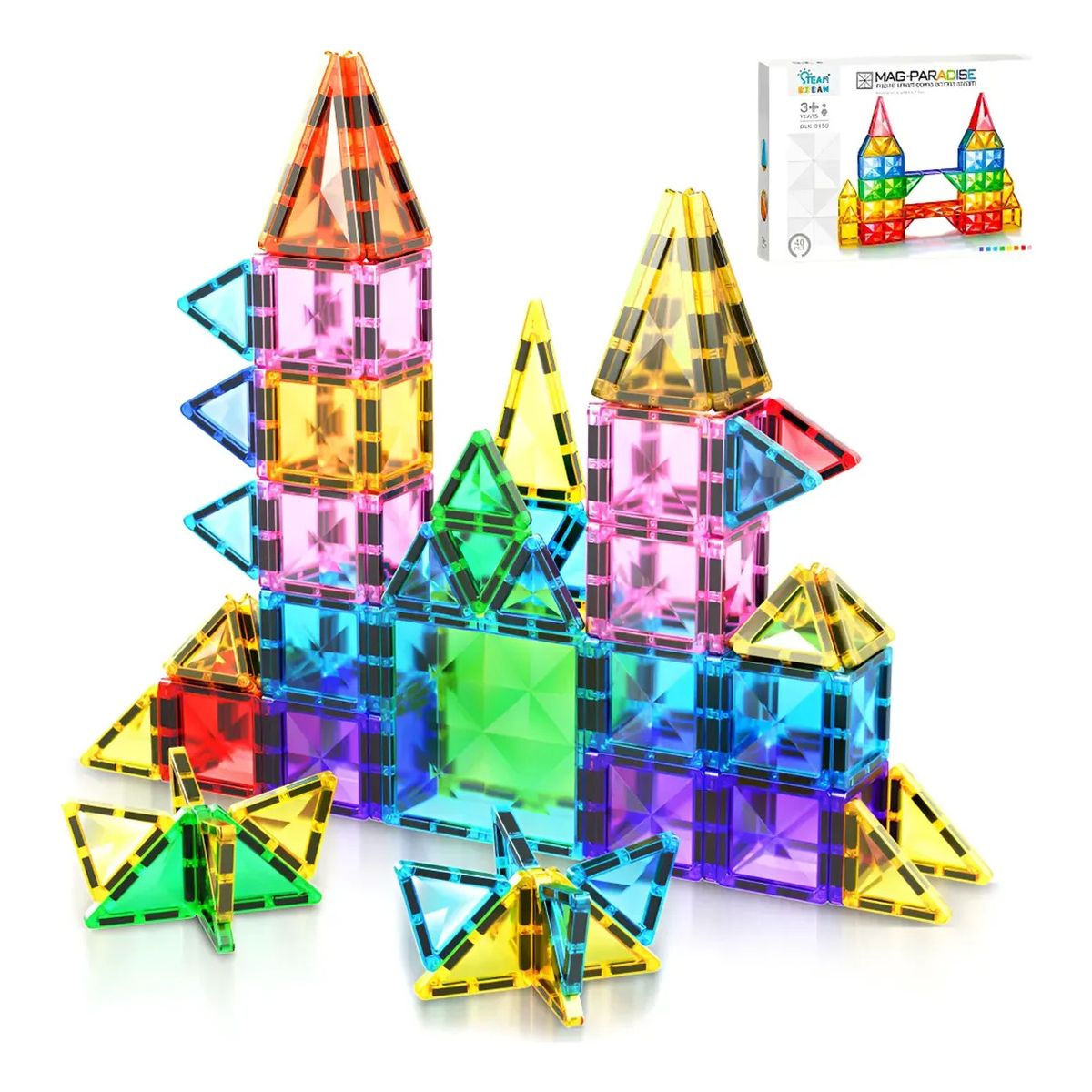 GENERICO - Bloques De Construcción Magnético Regalo Para Niños 40pcs