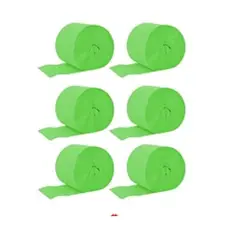 GENERICO - Feston fino verde claro 6pcs 2.5cmx10m