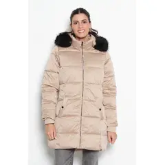 WADOS - PARKA MANGA LARGA CON CAPUCHA Y CIERRE EN DELANTERO