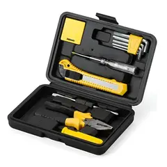 GENERICO - Set Kit De Herramientas Manuales - Maletín 12 Piezas Esenciales Ideal Hogar y Emergencias