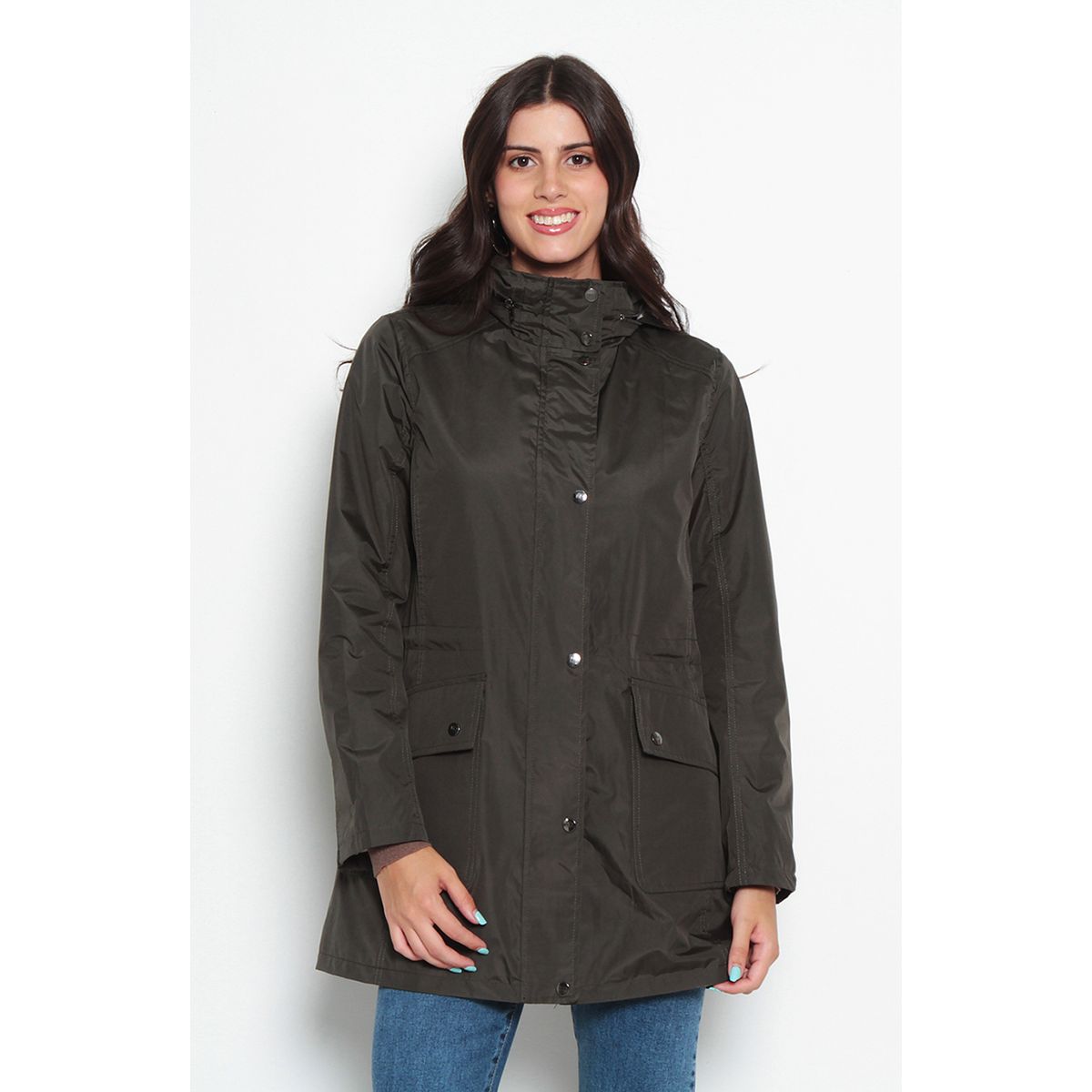 WADOS - CHAQUETA IMPERMEABLE CON CAPUCHA NO DESMONTABLE CON FORRO
