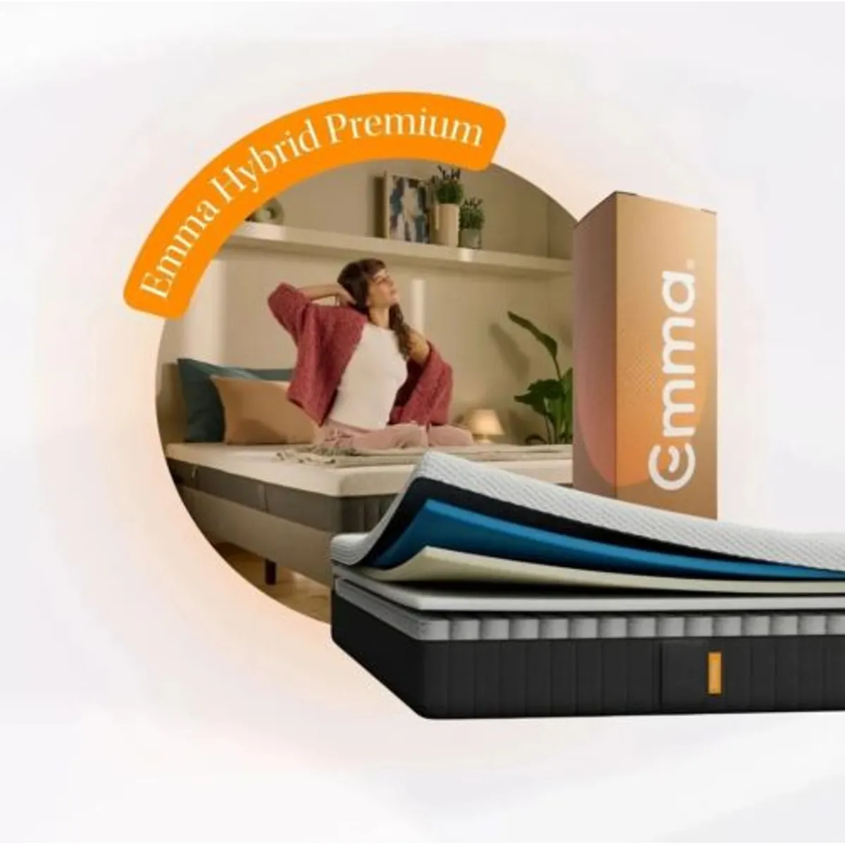 EMMA - Colchon Comprimido Hybrid Premiun 2 Plazas