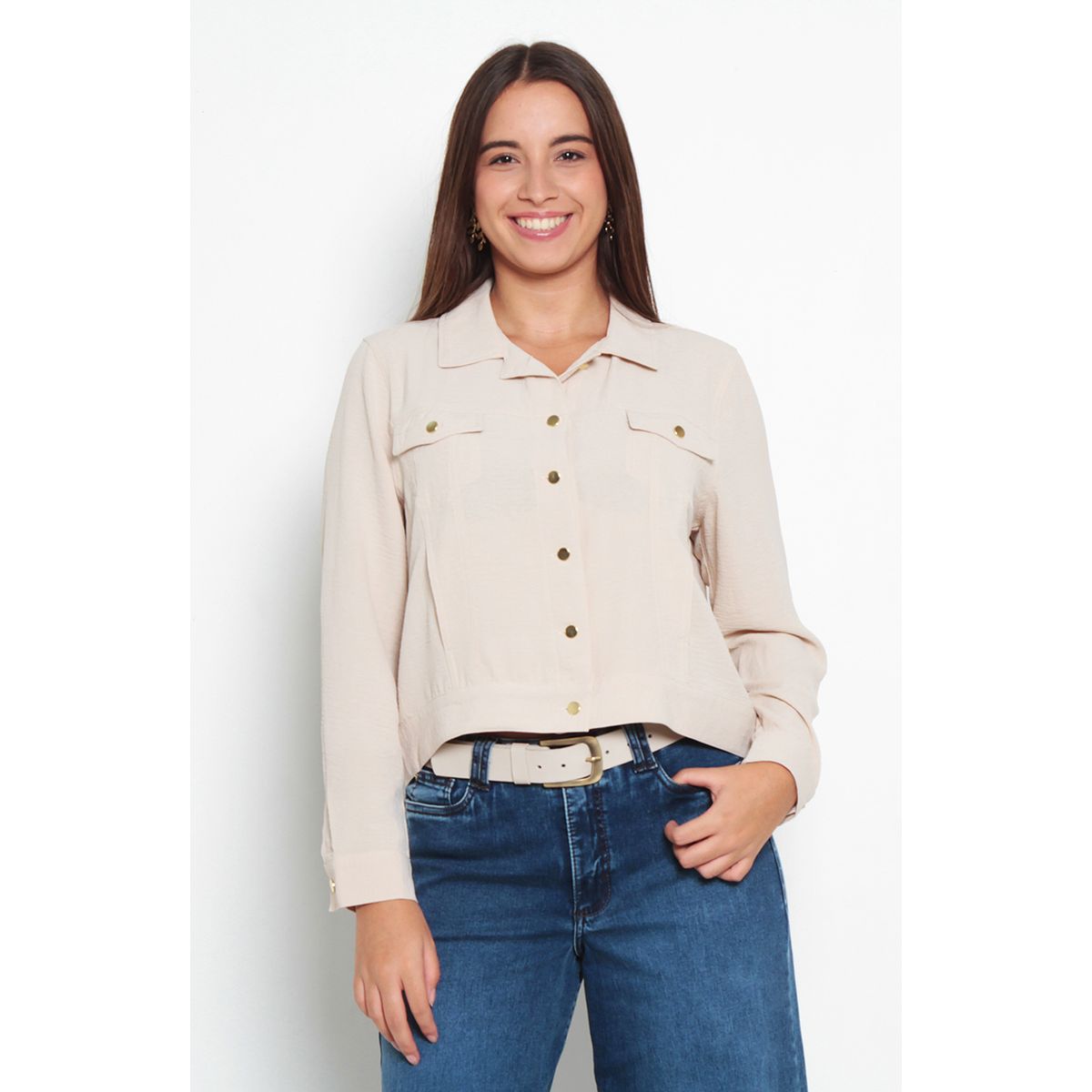 WADOS - CHAQUETA MANGA LARGA ABOTONADA EN DELANTERO CON BOLSILLOS