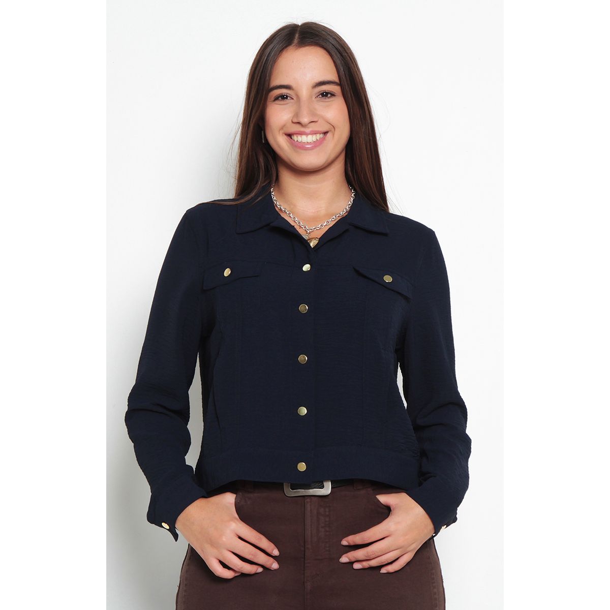 WADOS - CHAQUETA MANGA LARGA ABOTONADA EN DELANTERO CON BOLSILLOS