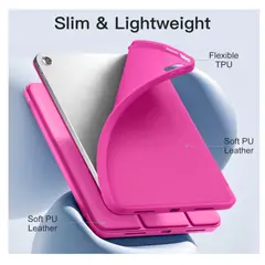 GENERICO - Carcasa Smart Cover Ranura Para iPad Air 11 M4 2026 Fucsia