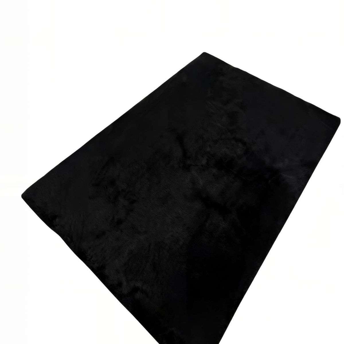 GENERICO - ALFOMBRA PELUDA 200X240  PREMIUM COLOR NEGRO