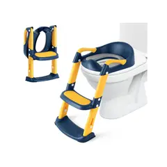 GENERICO - Asiento Escalera de Entrenamiento de Baño para Niños Antideslizante, Taburete Plegable