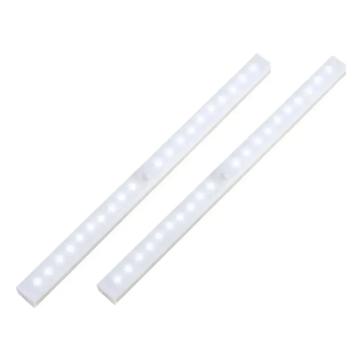 GENERICO - Pack de 2 Led Con Sensor Movimiento Cocina Armarios Escale Gabinetes Luz Calida