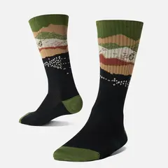 HAKA HONU - Calcetín Hombre Sendero Verde Militar