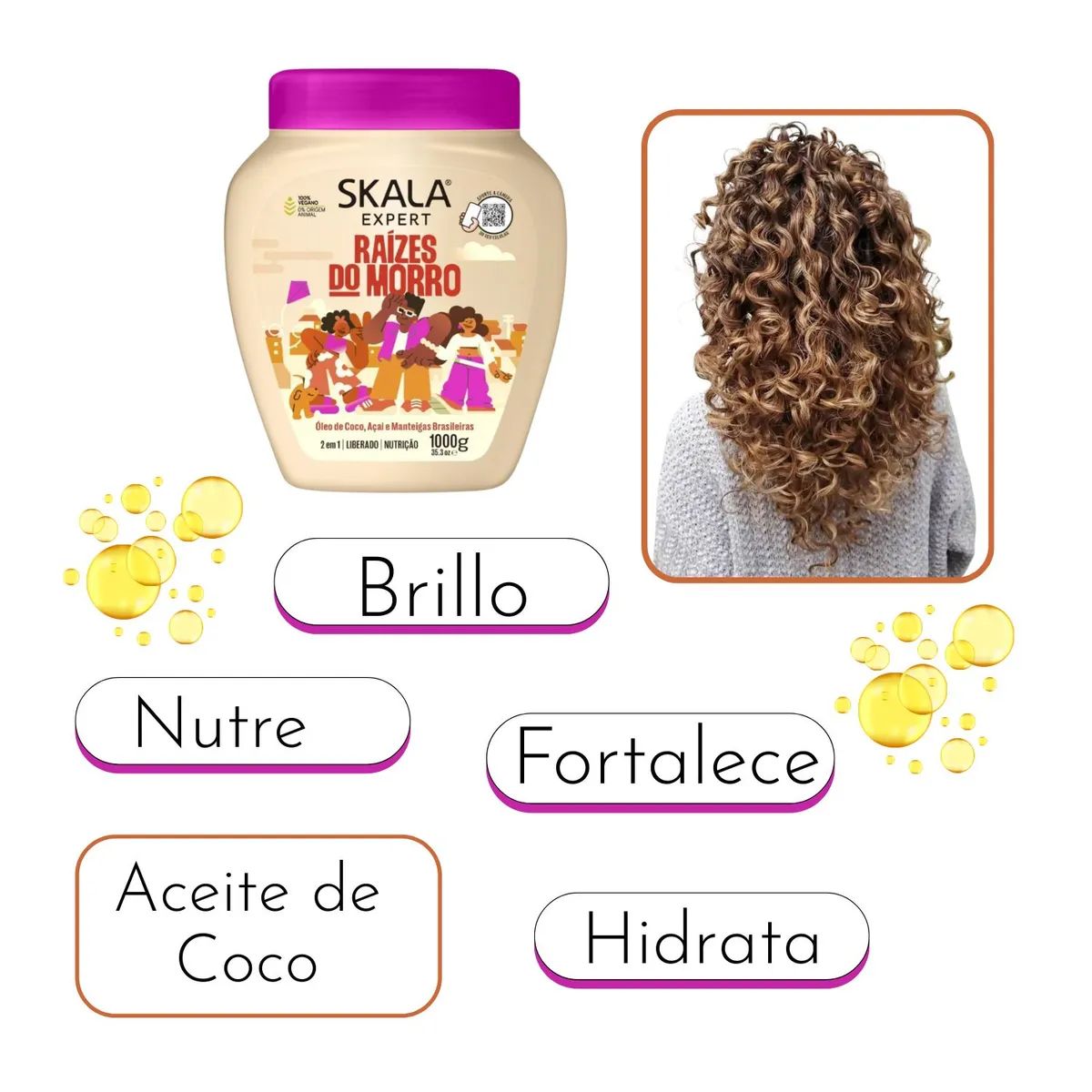 SKALA - MASCARA RAÍZES DO MORRO 1000 G SKALA