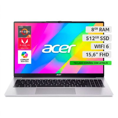 Acer Notebook Aspire Lite Al15-41P-R0Zy-2 Amd Ryzen 5 8Gb