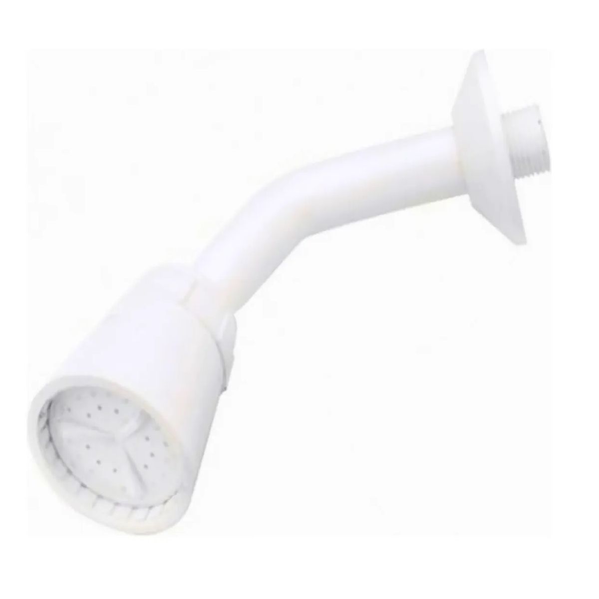 HOFFENS - Ducha Movil Blanca Polipropileno Chorro Regulable Universal