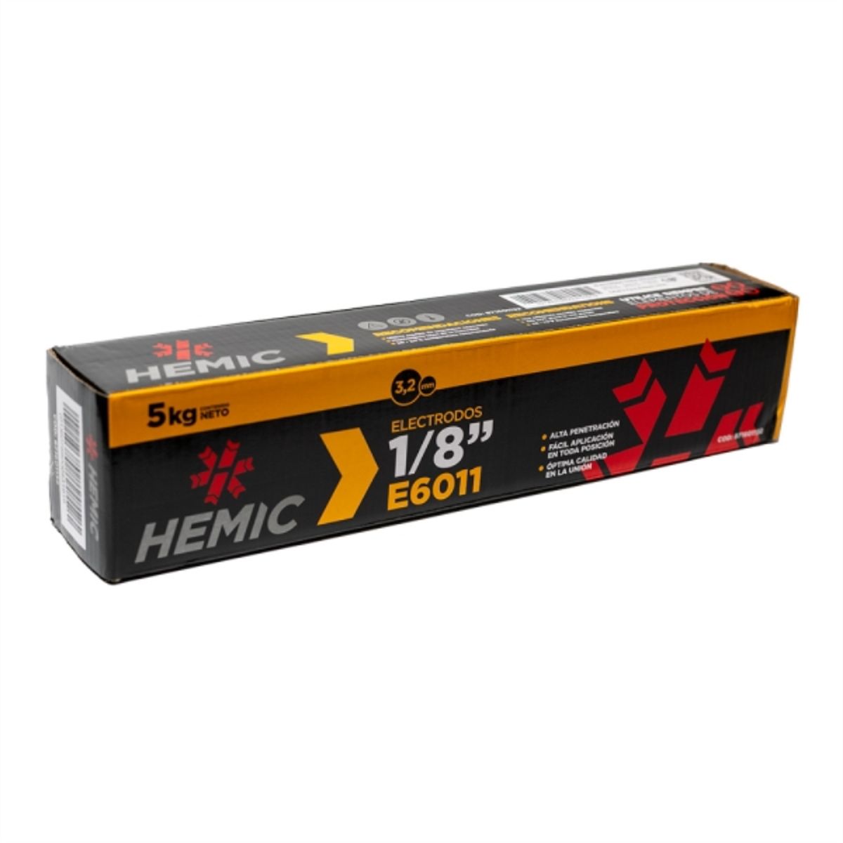 HEMIC - Electrodo 6011 1/8 - 3,2mm bolsa 1kg hemic
