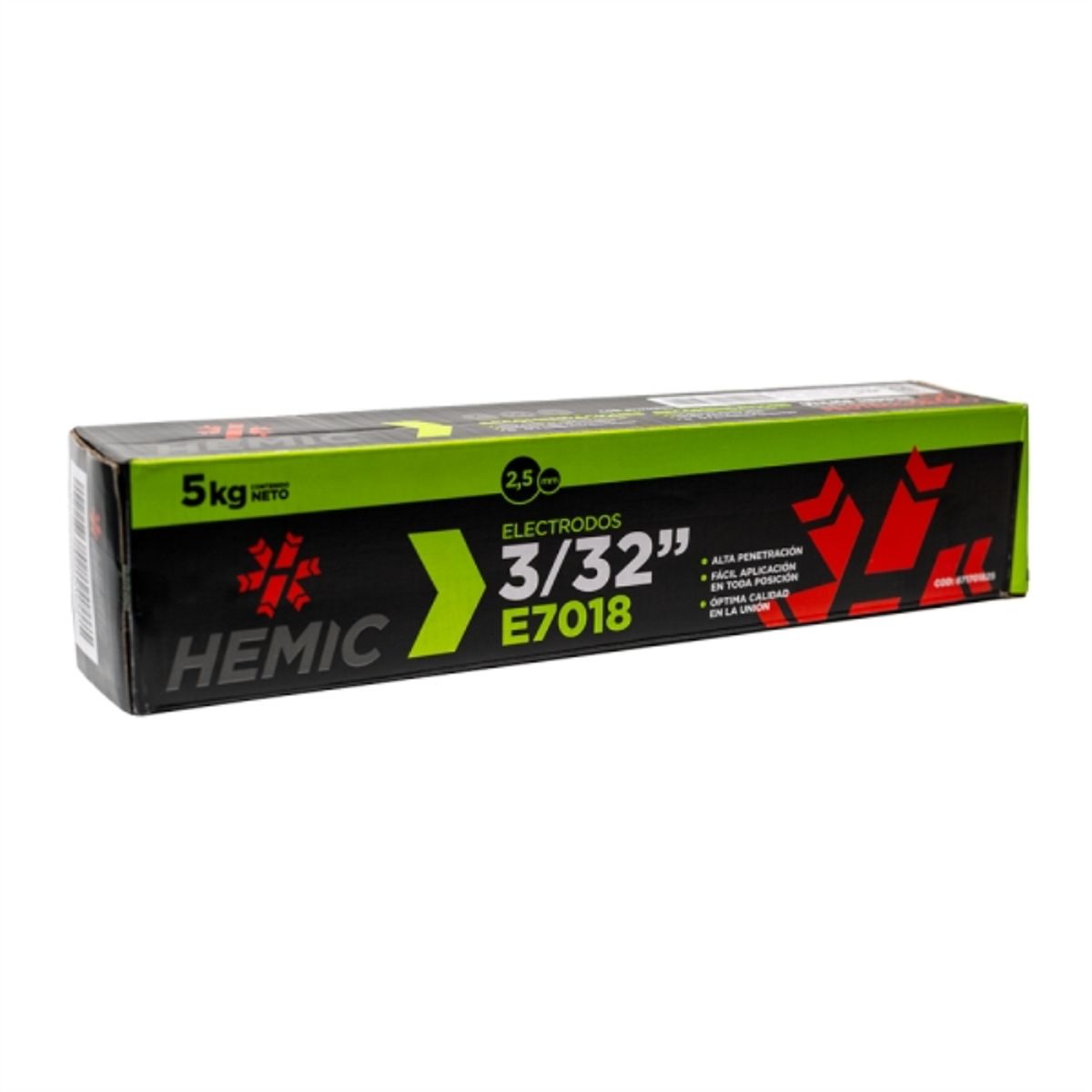 HEMIC - Electrodo 7018 3/32 - 2,5mm bolsa 1kg hemic