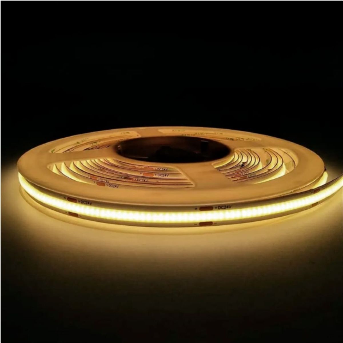 DEMASLED - Cinta COB 24V 10W/m Blanco Cálido 1100lm/m 480LEDs/m 5m
