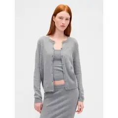 GAP - Chaleco Mujer Cashsoft Gris
