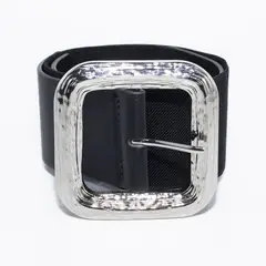 MAILEA - Cinturon elast. Heb. Grande cuadrada Taupe