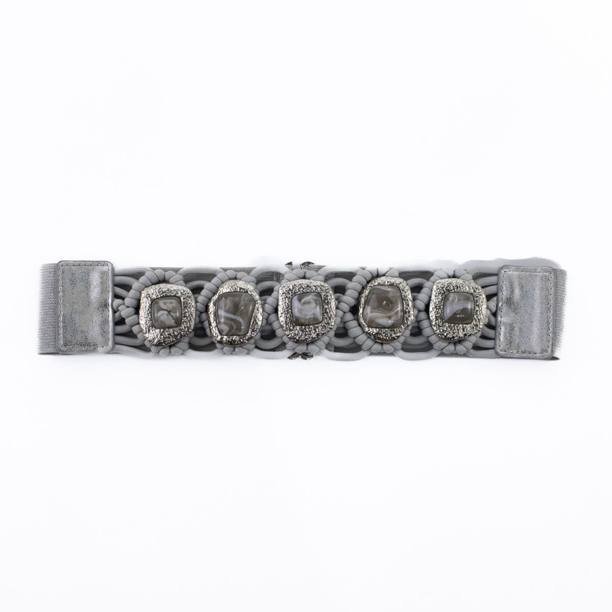 MAILEA - Cinturon elast.c/5placa Negro