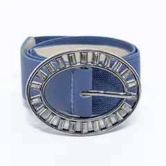 MAILEA - Cinturon elastico heb. Rayas Taupe