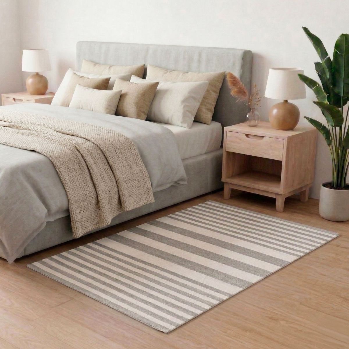 DIB - Alfombra Dhurrie Nature 060X120 3244 Sand White