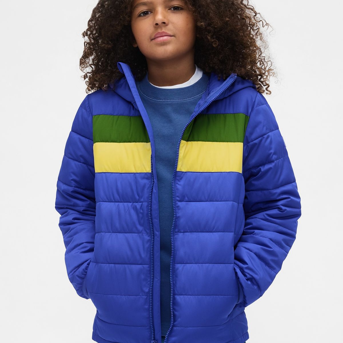 GAP - Chaqueta Niño Puffer Azul Gap