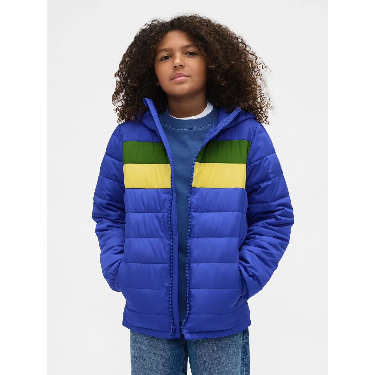 GAP - Chaqueta Niño Puffer Azul Gap