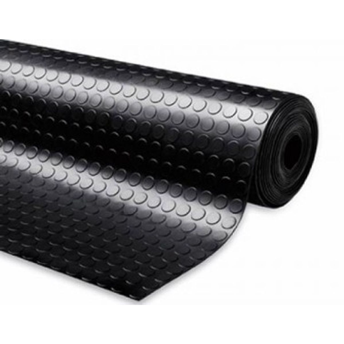 QRUBBER - Piso Goma Antideslizante Estoperol Negro 1.4x20mts QRubber