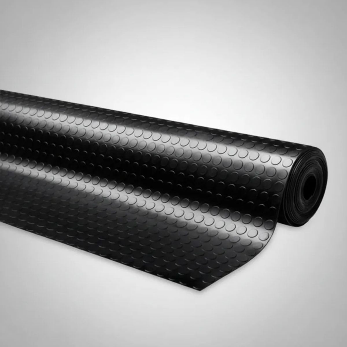 QRUBBER - Piso Goma Antideslizante Estoperol Negro 1.4x20mts QRubber