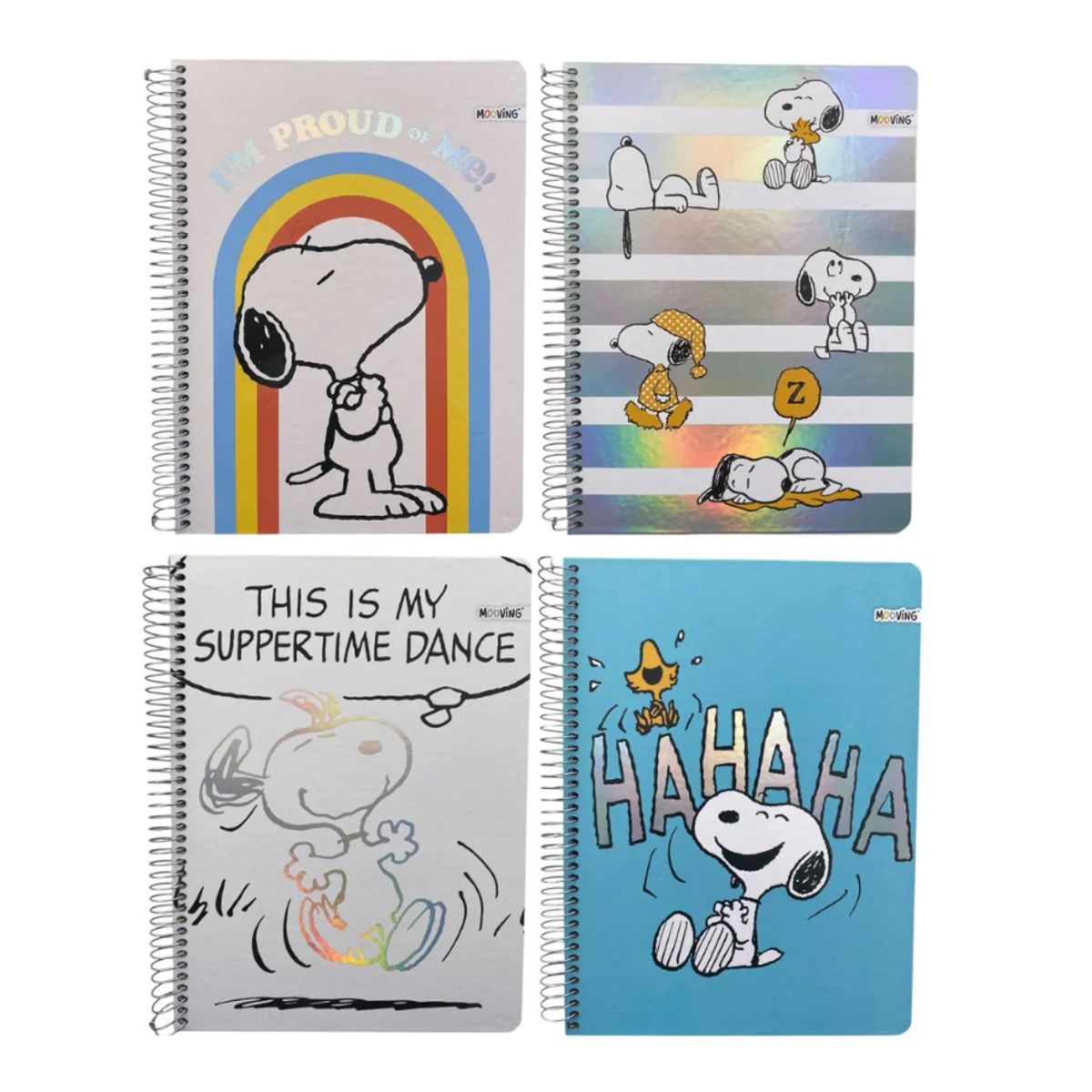 MOOVING - Cuaderno Carta  Snoopy 3 Materias 80gr. MOOVING