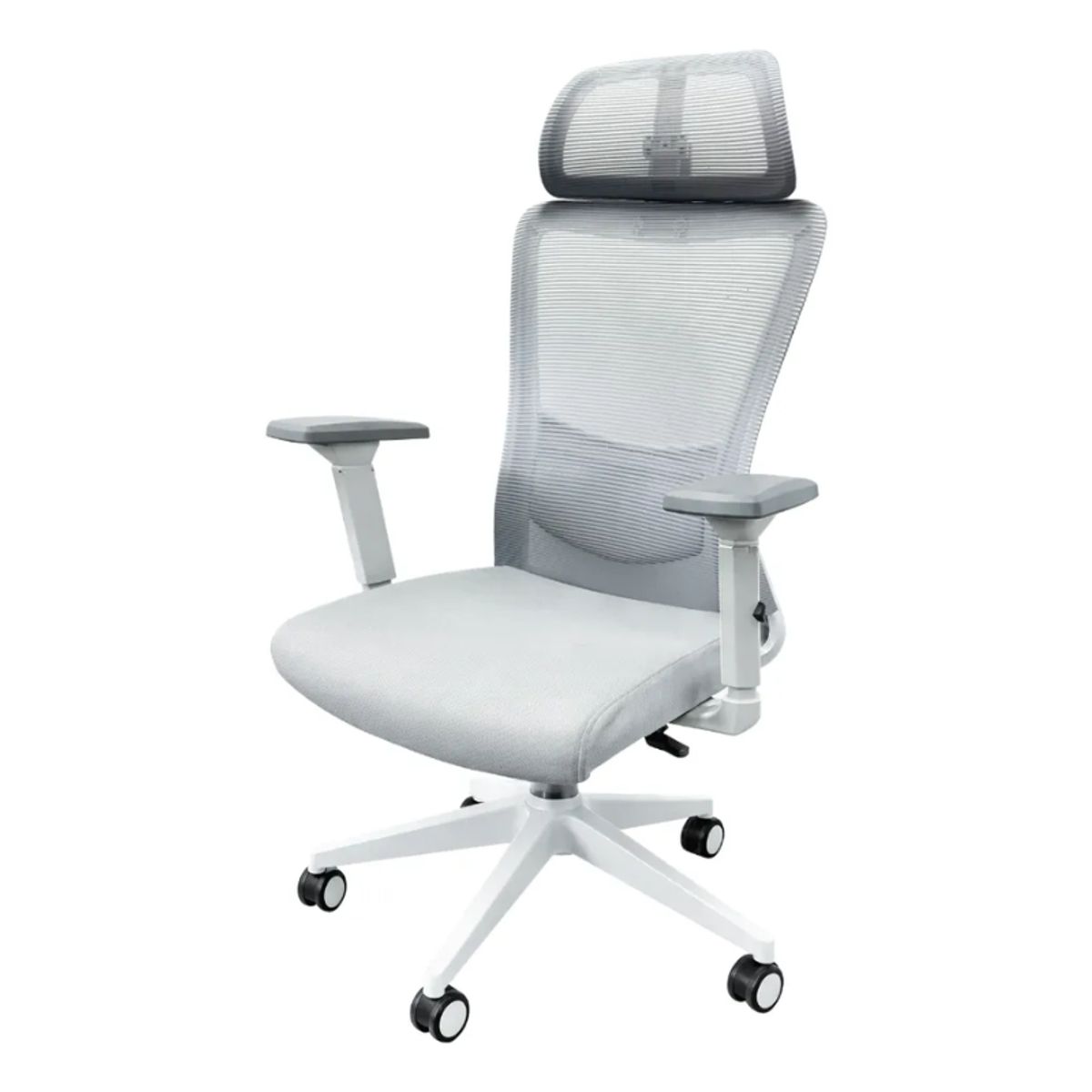 WOVEN - Silla De Escritorio Zenith Ergonómica Ajustable Blanca Woven