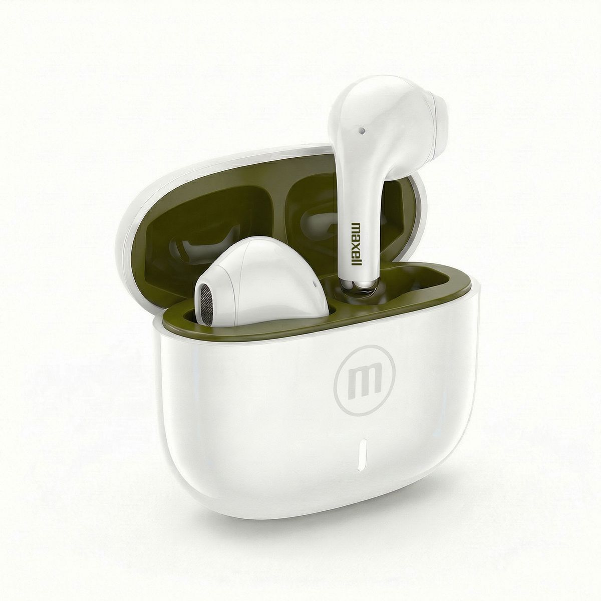 MAXELL - Audífonos Bluetooth inalámbricos Maxell ELIO 12 Horas Blanco/Verde