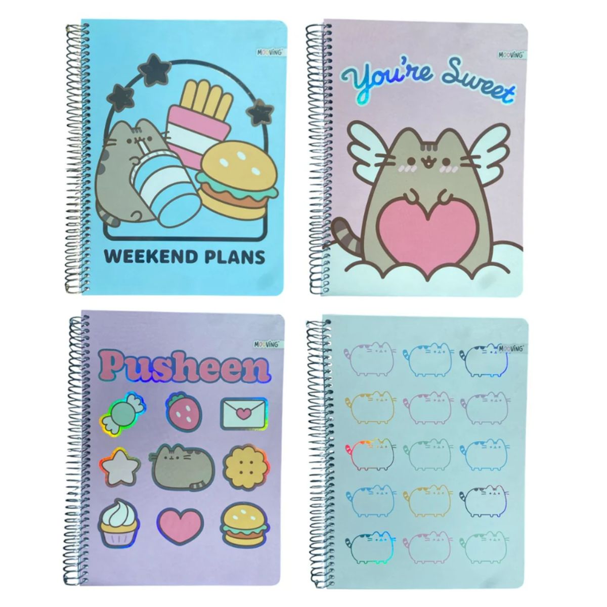 MOOVING - Cuaderno Carta Pusheen 3 Materias 80gr. MOOVING