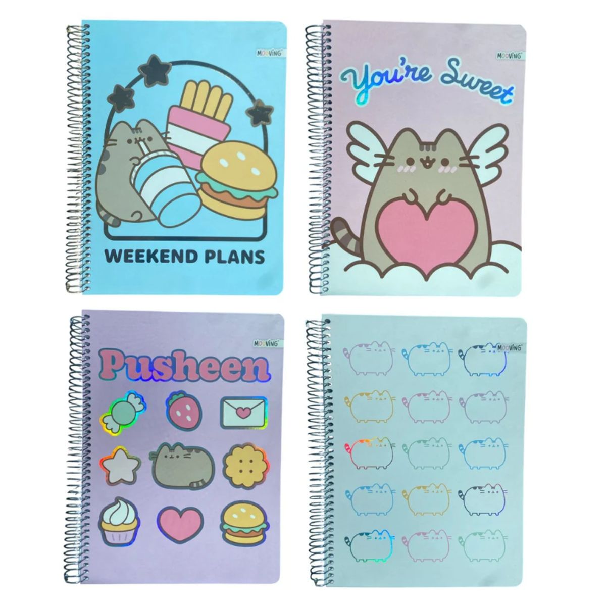 MOOVING - Cuaderno Carta Pusheen 3 Materias 80gr. MOOVING
