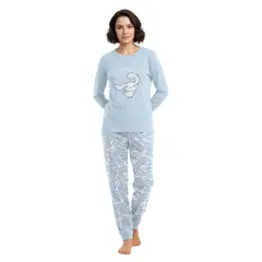 TOP - Pijama Largo Algodón Mujer Invierno Cinnamoroll C4