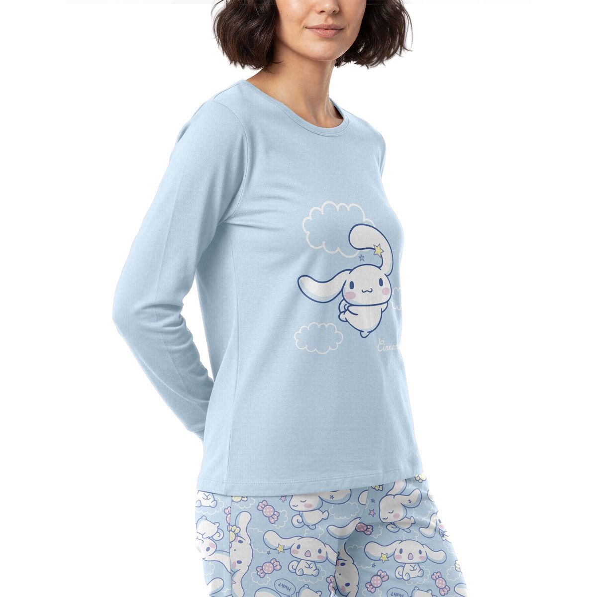 TOP - Pijama Largo Algodón Mujer Invierno Cinnamoroll C4 Top