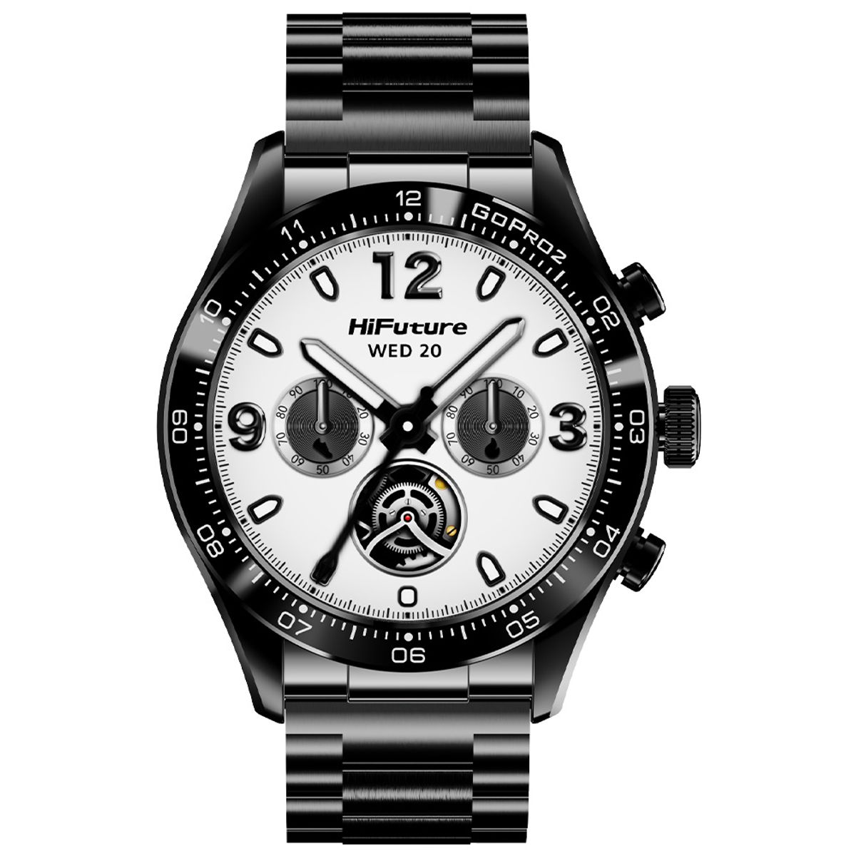 HIFUTURE - Smartwatch HiFuture Go Pro2 Negro con Pantalla 1.32 AMOLED Llamadas 1ATM