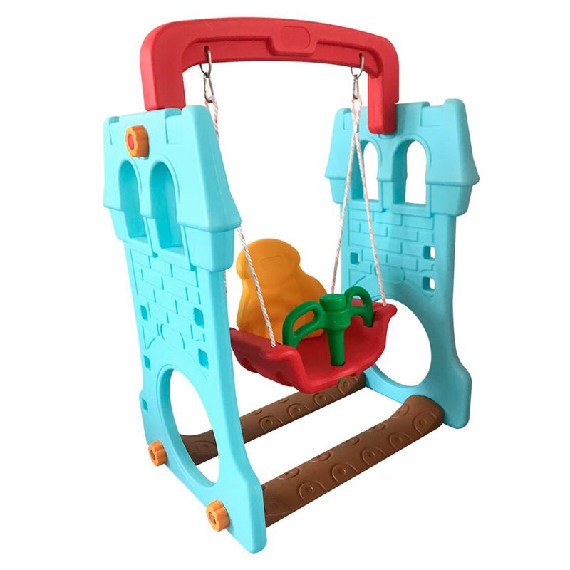 GO FUN - Castillo Columpio Infantil Celeste