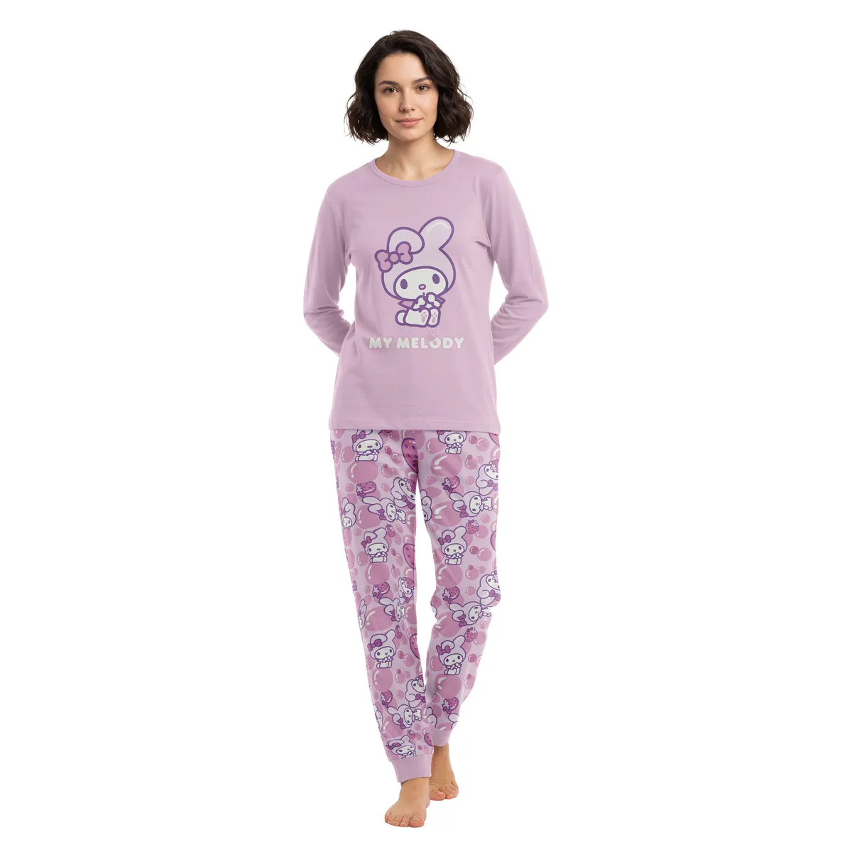 TOP - Pijama Largo Algodón Mujer Invierno My Melody C6 Top