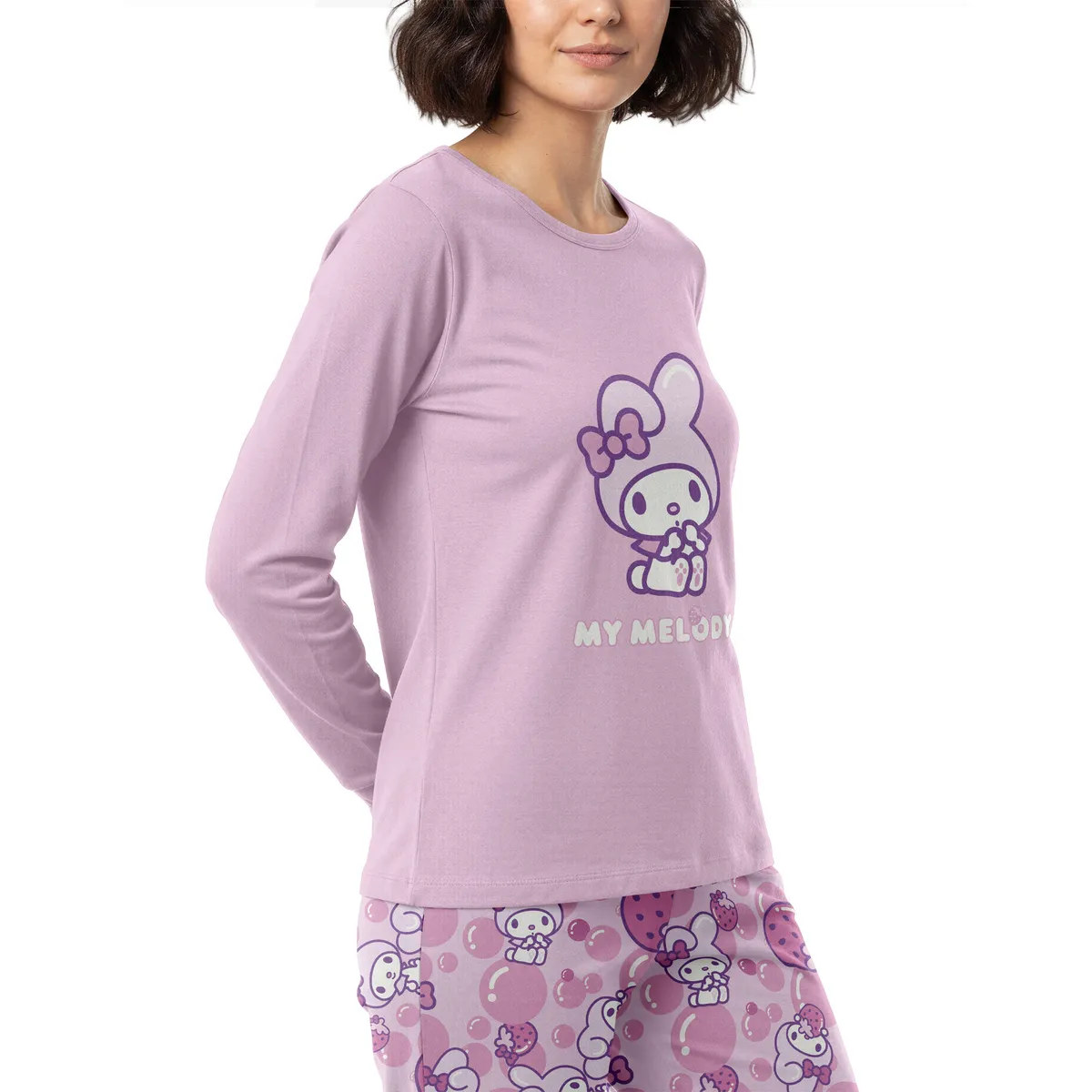 TOP - Pijama Largo Algodón Mujer Invierno My Melody C6 Top